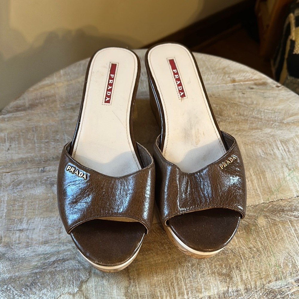 Prada wedges